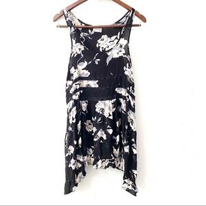 Intimately Free People Black Floral Sheer Dress XS